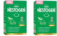 Молочная смесь Nestle Nestogen Premium 2, с 6 месяцев, для регулярного мягкого стула, 300 г 2 упаковки