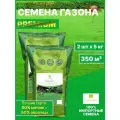 2шт: Семена газона PREMIUM 50% мятлика + 50% овсянница, 5 кг