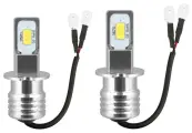 Светодиодные лампы Antidark H3, 60Вт, для фар, 12В-24В, 2шт