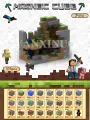 Магнитный конструктор Майнкрафт(Minecraft)/Комплект из 375 магнитных блоков и 11 фигурок