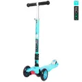 Самокат Y-Scoo 35 Maxi Fix Simple Aqua, складной, голубой, для детей 3 лет, 50кг