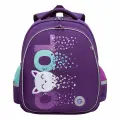 Ранец школьный для девочки, с анатомической спинкой, для начальных и средних классов (фиолетовый)