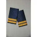 Погоны 3-го механика, торговый флот, фетровые, золотой галун, 5,3х9,5см