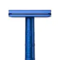 Т-образная бритва Henson Shaving AL13, синяя, Medium