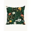 Подушка декоративная Полевые маки Моррис 40х40 велюр