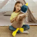 Большая плюшевая мягкая игрушка подушка обнимашка Утка 75см, Гранд Стиль