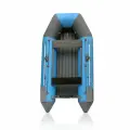 Моторная килевая лодка Тайга НД-270 двухместная, сварные швы, с надувным дном (голубой/серый цвет)
