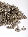 Кнопка сталь TBY №61 (О-образная) 15мм цв. никель уп. 720шт