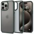 Чехол Spigen на Apple iPhone 15 Pro Max (ACS06569) Ultra Hybrid / Спиген чехол для Айфон 15 Про Макс накладка, противоударный, с защитой камеры, зеленый