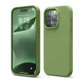 Elago для iPhone 15 Pro чехол Soft silicone (Liquid) Cedar Green
