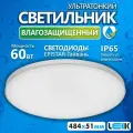 Светильник потолочный настенный светодиодный подвесной влагозащищенный LEEK LE LED BL IP65 60Вт 5000K