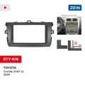 Incar RTY-N19 | 2DIN переходная рамка Toyota Corolla 2006-2013