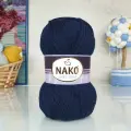 Пряжа Sport wool Nako, тем. синий - 3088, 25% шерсть, 75% премиум акрил, 5 мотков, 100 г, 120 м.