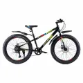 Велосипед горный 24 дюйма. подростковый. 7-скоростей / на рост: 135-155см / COMIRON FLASH / черный