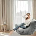 Бескаркасное дизайнерское кресло для отдыха дома aLounge - Acoustic Sofa - Luscious Grey (шенилл, темно-серый) - лаунж мебель в гостиную, спальню, детскую, офис, на балкон