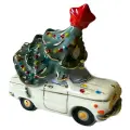Ёлочная игрушка Машинка с ёлкой (Фарфоровая мануфактура)