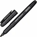 Маркер перманентный (нестираемый) Attache (1.5-3мм, круглый наконечник, черный), 12шт.
