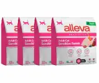 ALLEVA Полнорационный корм SENSITIVE для взрослых кошек с кроликом. 0,4 кг. х 4 шт.