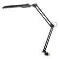 Настольная лампа светильник Дельта 1 на струбцине, люминесцентная, цоколь G23, 11 Вт, чёрный, с BL-1