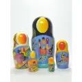 Василий Кандинский. Матрёшка (5) авторская, с художественной росписью по мотивам работ художника