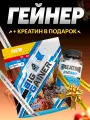 Гейнер BIGSNT BIG GAINER 1.5 кг. для набора мышечной массы и веса, высокобелковый коктейль