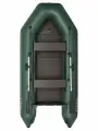 Лодка надувная ПВХ под мотор для рыбалки Фрегат 320 ЕК с килем, сварные швы, зеленая