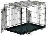 Клетка для собак wikiLAB №3 2-х дверная, черная, 70х46х51 см