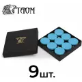 Мел для бильярда Taom Pyro Chalk Blue в коробке, 9 шт.