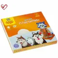Пластилин 12 цветов Мульти-Пульти Енот на Аляске, 180г со стеком (ДП_10235), 16 уп.