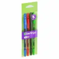 12 шт, Набор шариковых ручек Berlingo Tribase grip 4 шт, 4 цв, 1,0мм, грип, европодвес