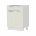 Кухонный шкаф напольный без столешницы Альфа ШН1Я 600 Белый / Холст белый