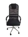 Компьютерное, офисное кресло Saturn AV, с подголовником, с подлокотниками, механизм качания, черное