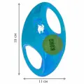KONG игрушка для собак Джумблер Регби M/L 18 см, бирюзовая