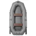 Лодка гребная под мотор Лоцман Профи 260 ВНД, цвет серый, материал армированный ПВХ