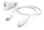 Комплект зар./устр. Hama H-183297 3A PD для Apple кабель Apple Lightning/Type-C белый (00183297)