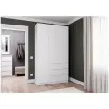 Шкаф Акро-1200 Белый Жемчуг, трехстворчатый, 120x50x210 см, Акро Групп