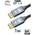 Кабель TUBON DisplayPort - DisplayPort 1.4 8K 60Hz, 4k 144Hz, HDR, Нейлоновая оплетка DD02 1м