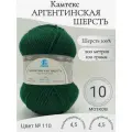Пряжа Аргентинская шерсть Камтекс, 110-зеленый (10 мотков)