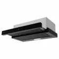 Встраиваемая телескопическая вытяжка для кухни черная Hietzel CHT 6001T BL
