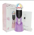 Прибор для красоты лица, с плазменным светом и микротоками, аккумулятор, фиолетовый