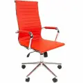 Кресло офисное Chairman 755 Кресло офисное / До 120 кг / Экокожа / Красный