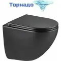 Унитаз Lemark Glazer 9612004 подвесной черный фарфор подвесной