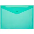 Attache Папка-конверт A4 на кнопке, 180 мкм, зелeный