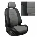 Чехлы для Форд Фокус 3 Амбиенте, Тренд седан, хэтчбек, универсал (2011-2019) / пилот авточехлы на сиденья Ford Focus III Ambiente/Trend Sd, Hb, Wag, черный с серой вставкой
