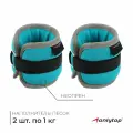 Утяжелители неопреновые ONLYTOP, 2 шт. х 1 кг