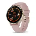 Garmin Venu 3S розовые с золотистым безелем