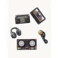 Джиббитс Crocs Mic Drop 5 Pack черный 100% полимер 10018197