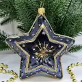Irena-Co елочная игрушка, стекло Звезда-5 (12х12х4см)