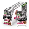 Корм полнорационный консервированный Purina Pro Plan Sterilised соус утка для кошек стерилизованных, 85гр, 24 шт.