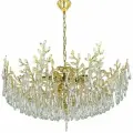 Люстра подвесная, хрусталь, золото, восточный стиль, 82018-450(GD)